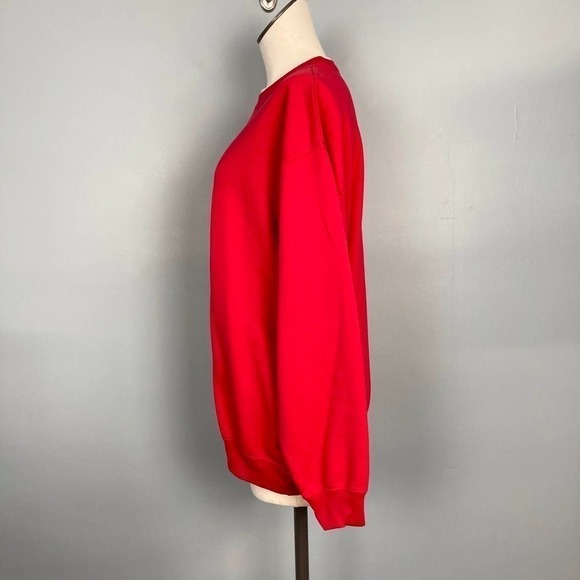 𝅺MCCC Sportswear Snowman Christmas Tree Mock Layered Sweatshirt Women's Size XL - Picture 4 of 12